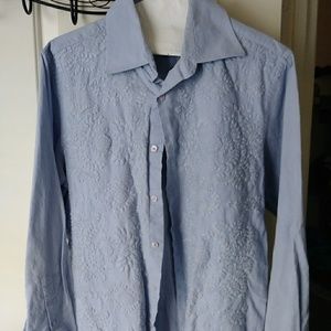 Mens long sleeve dress button down shirt